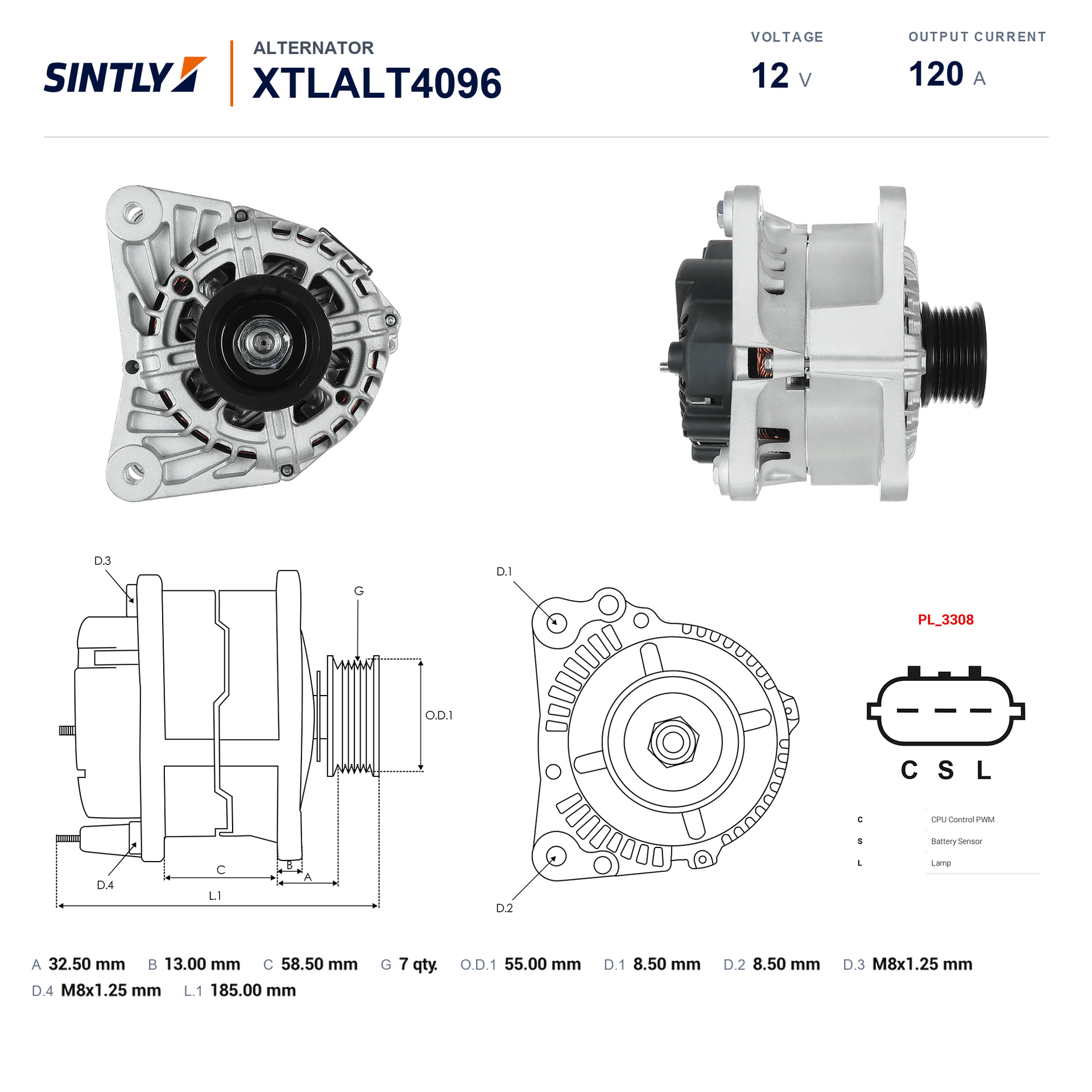 Alternator XTLALT4096