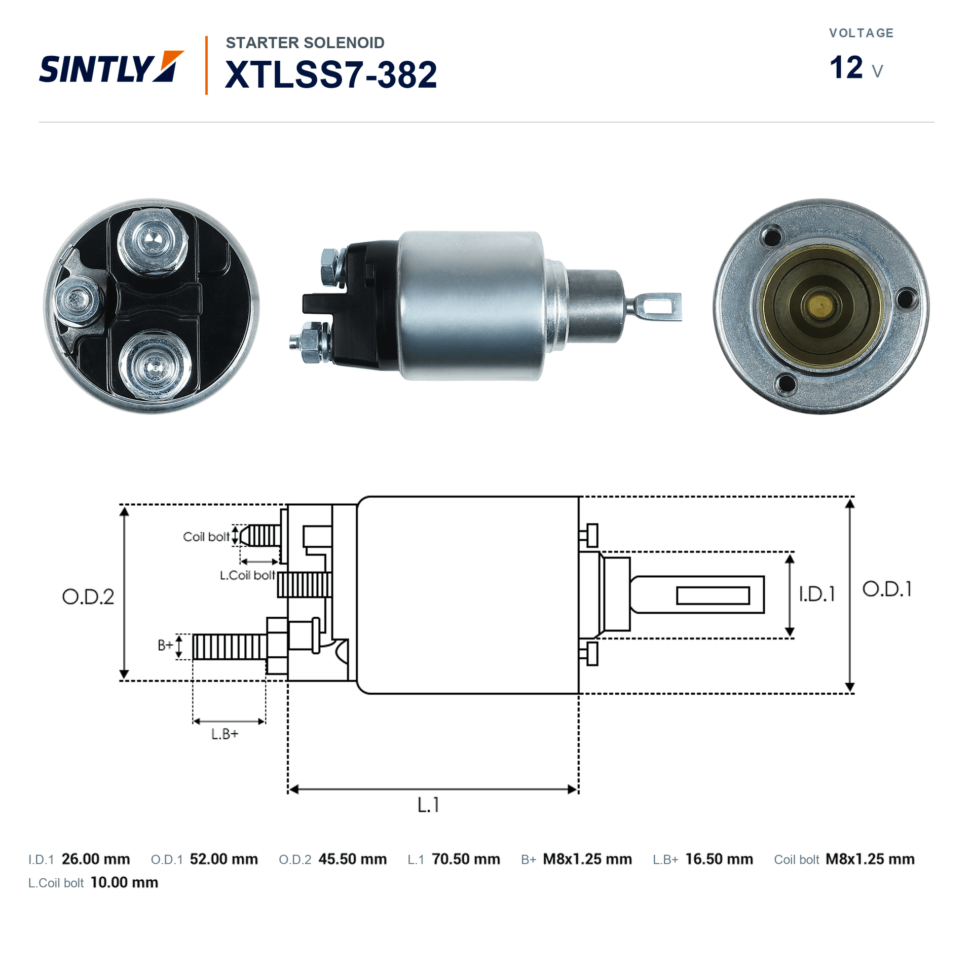 Solenoide de arranque XTLSS7-382