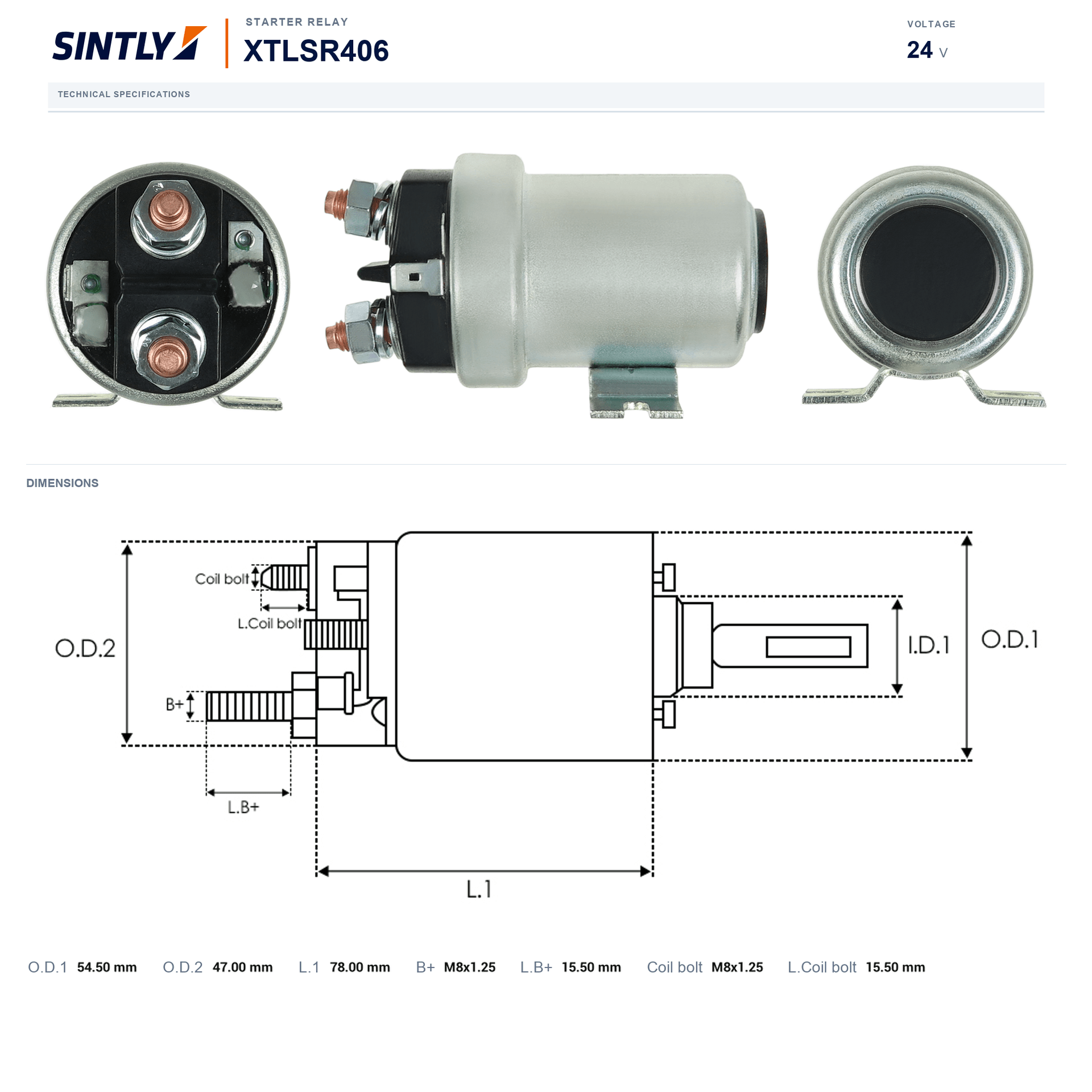 Starter Relay XTLSR406