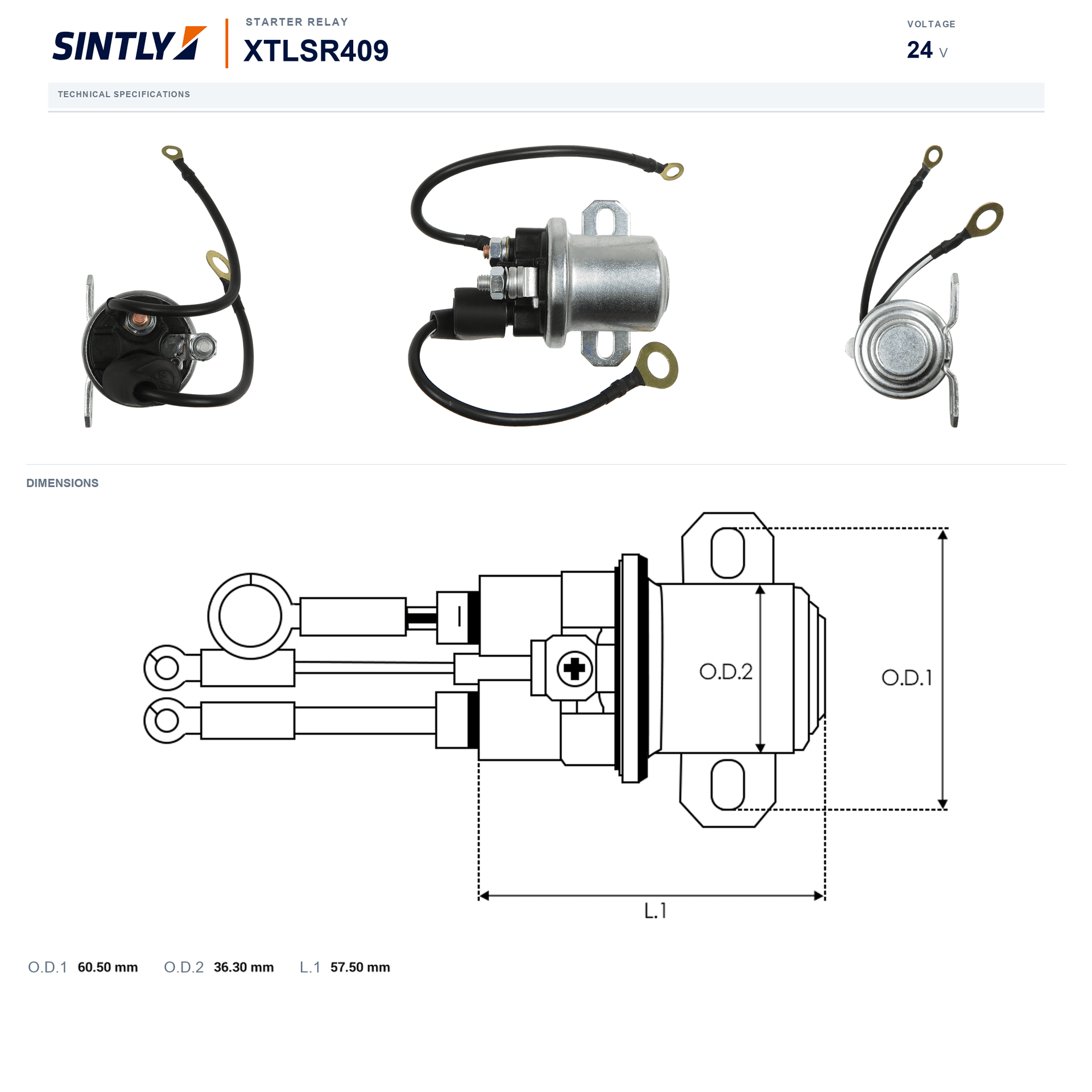 Starter Relay XTLSR409
