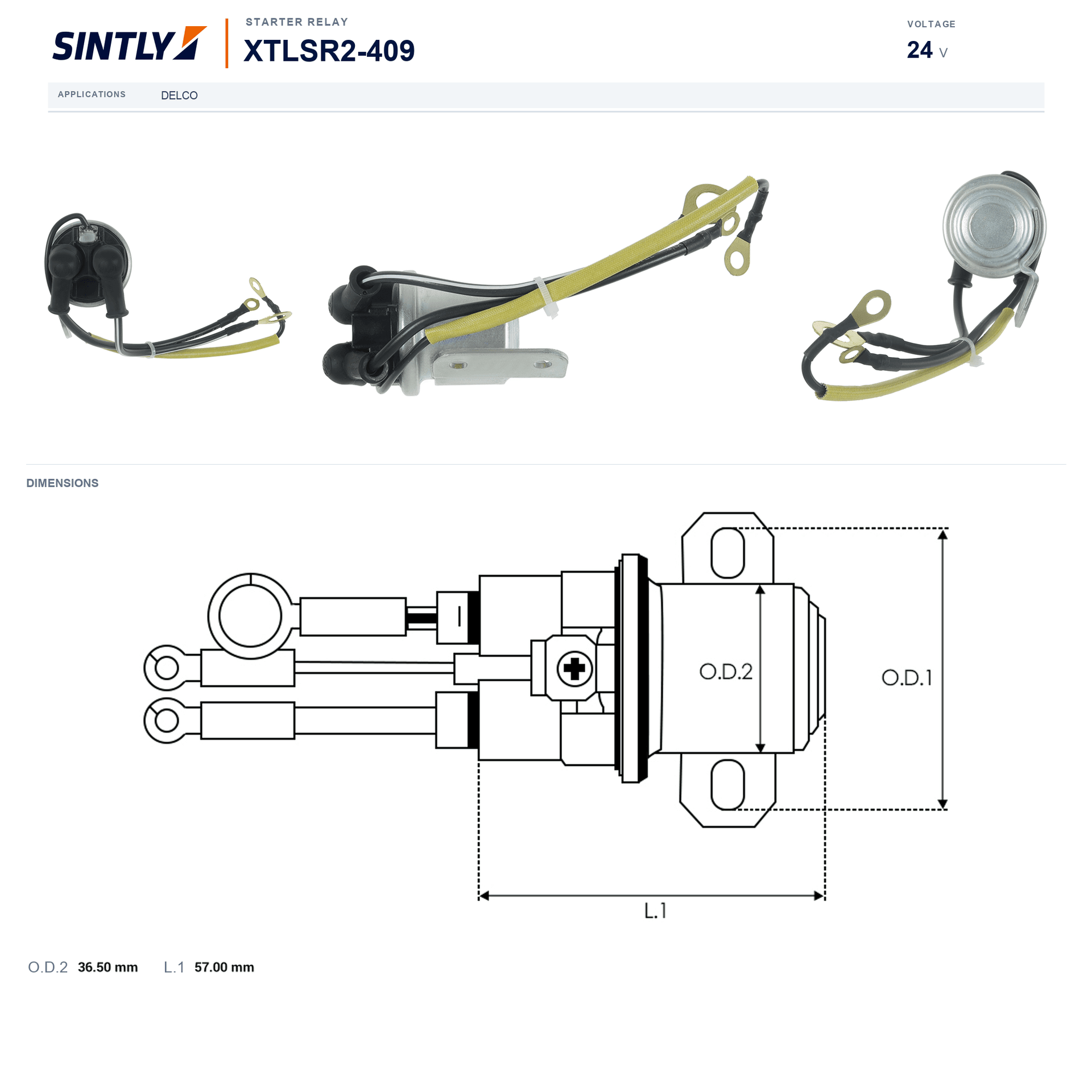 Starter Relay XTLSR2-409