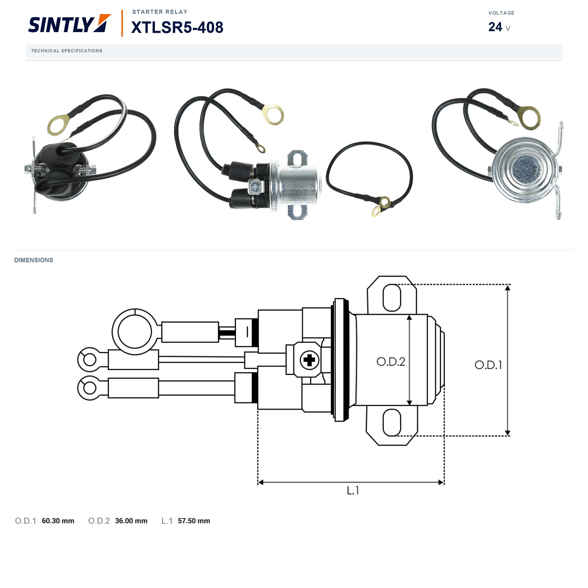 Starter Relay XTLSR5-408