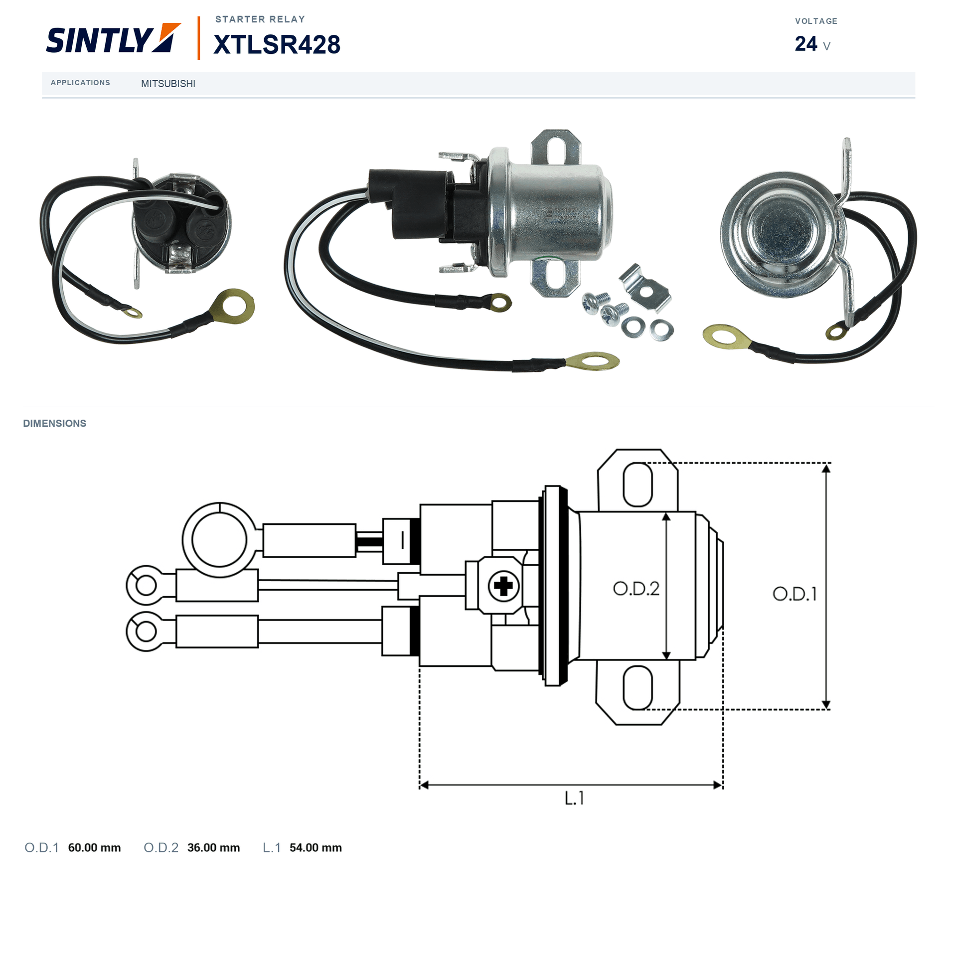 Starter Relay XTLSR428