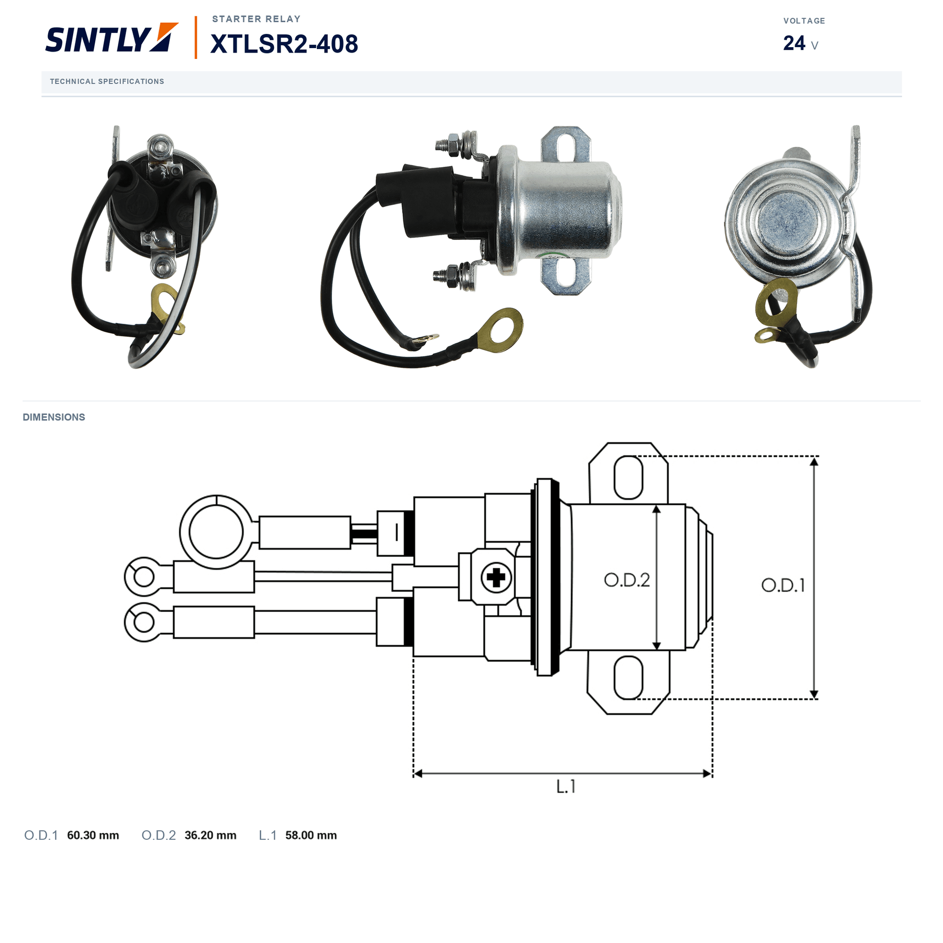 Starter Relay XTLSR2-408