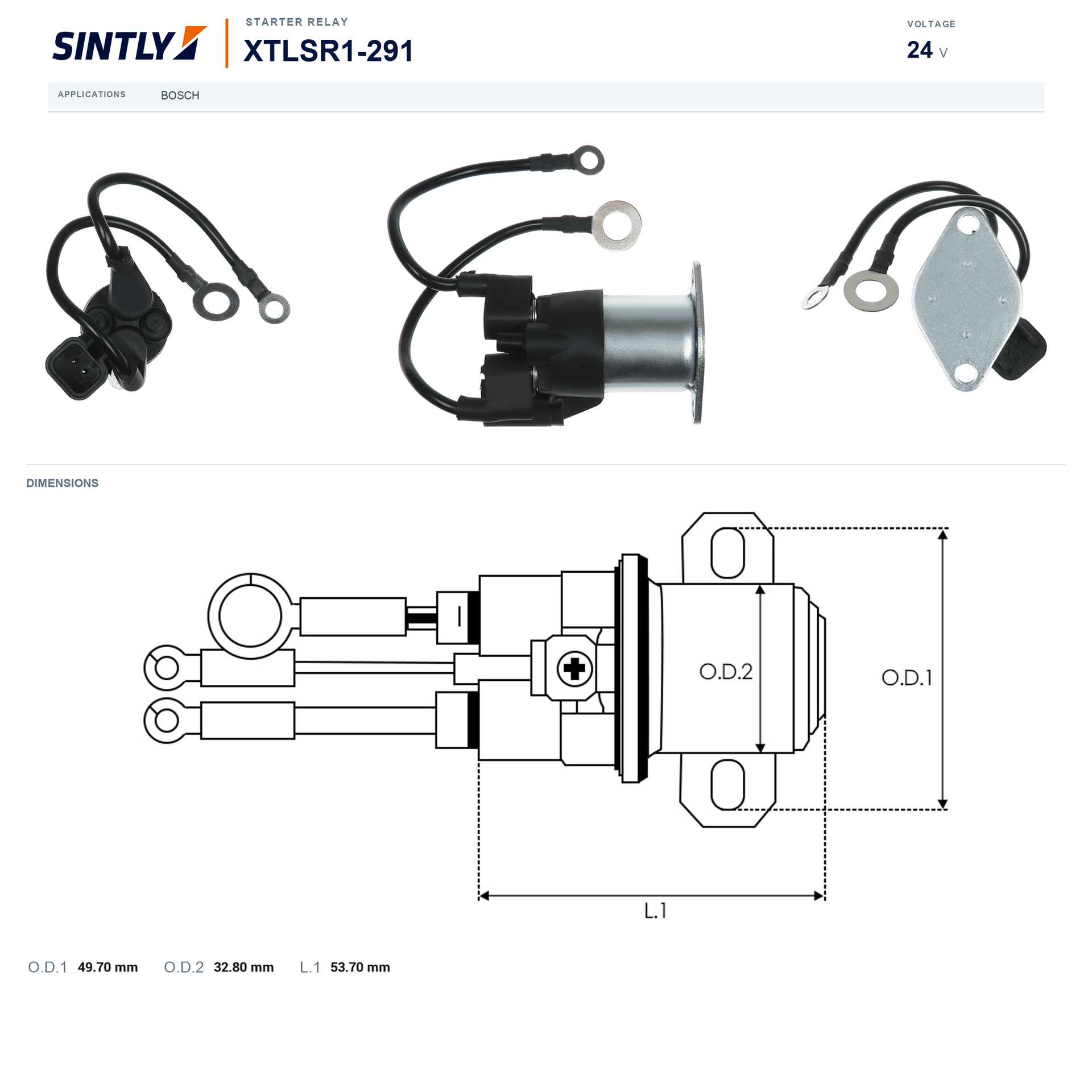 Starter Relay XTLSR1-291