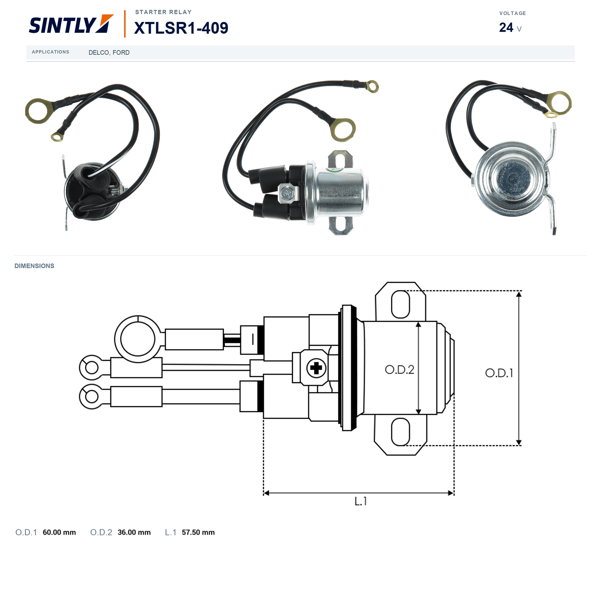 Starter Relay XTLSR1-409