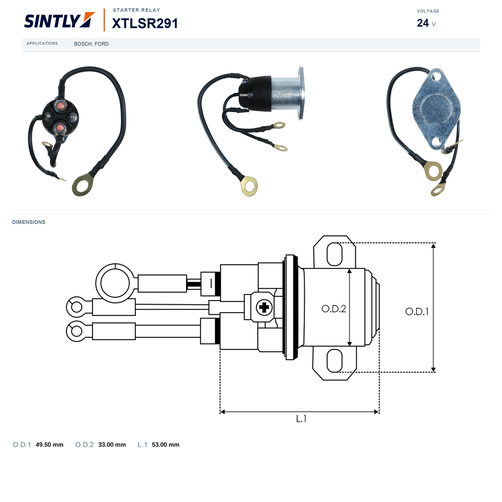Starter Relay XTLSR291
