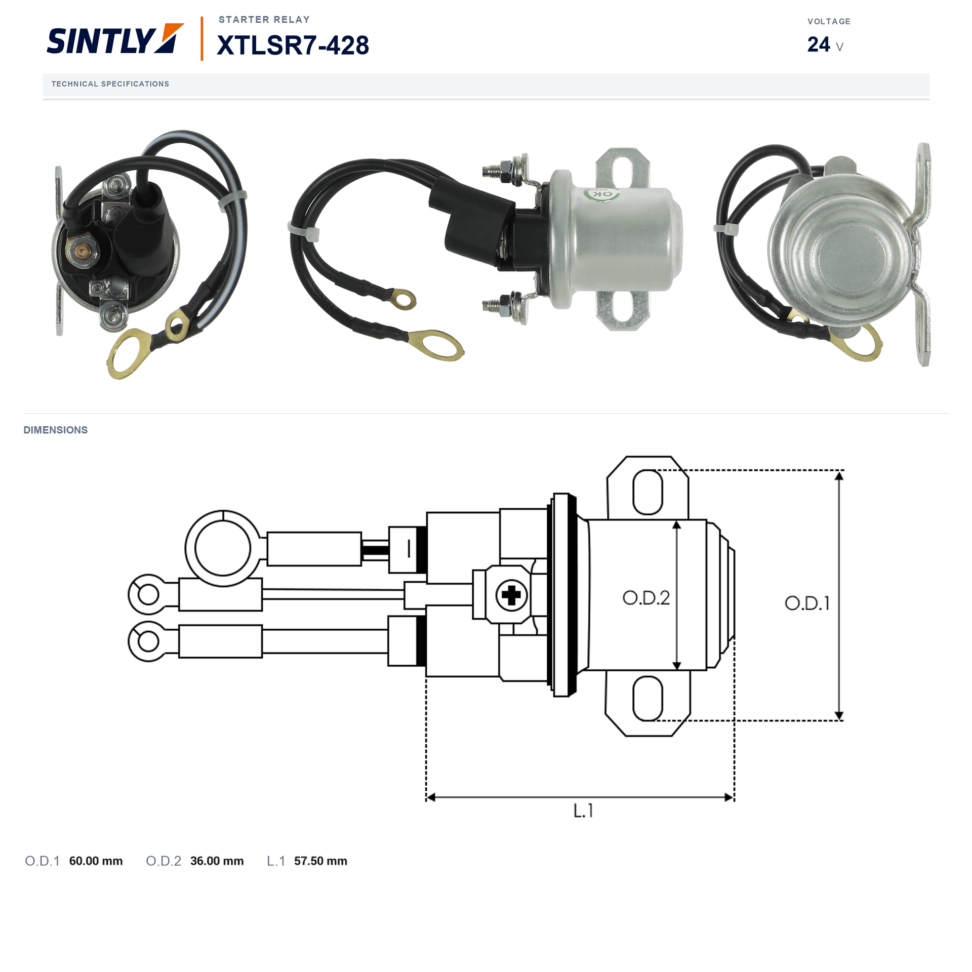 Starter Relay XTLSR7-428