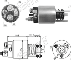 Starter Solenoid XTLSS3-396