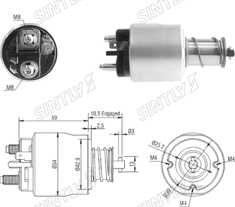 Starter Solenoid XTLSS6-491