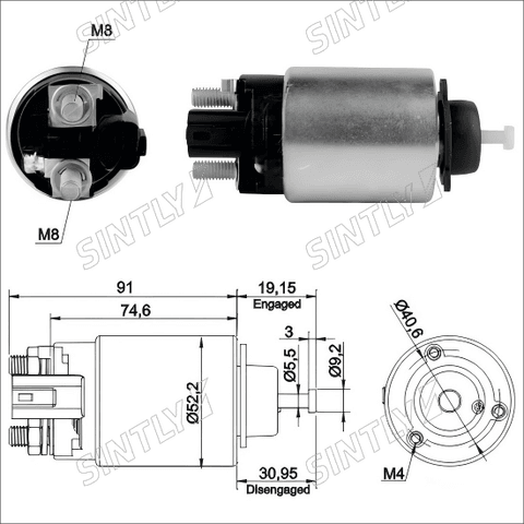 Starter Solenoid XTLSS3-866