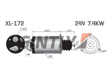 Starter Solenoid Switch AS-PL-SS9052,CARGO-132499,NEW ERA-SS171,WAI-66-8409,WOODAUTO-SND1746