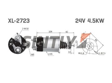 Starter Solenoid Switch Cargo-234544,KRAUF-SSW4544EC,SSW4544HE,OEM-281801390,135011402X9,Sawafuji-135011402X9