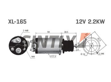 Starter Solenoid Switch HC-Cargo-134632,WAI-66-8410,Unipoint-SNLS770,NEW ERA-SS165,NIKKO-0471004990,0471004070