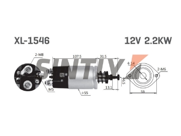 Starter Solenoid Switch HC-Cargo-234723,NEW ERA-SS1546,WAI-66-8380,KRAUF-SSM4723HE,SSM4723,MAZDA-SLSK18810,SLSK18X10,MITSUBISHI-M371X22571,SB225