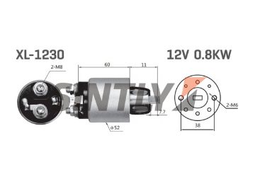 Starter Solenoid Switch ISUZU-8-97365923-1