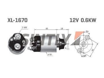 Starter Solenoid Switch NEW-ERA-SS-1670,Denso-0534006180,DH-2815087207,KRAUF-SSN7180HE,MAZDA-2815087207