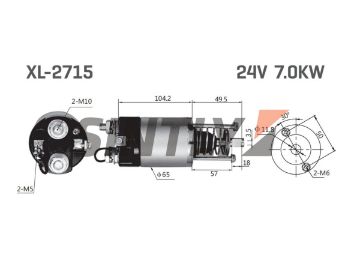 Starter Solenoid Switch NEW-ERA-SS-2715,OEM-281501560,13500840109,13500842009