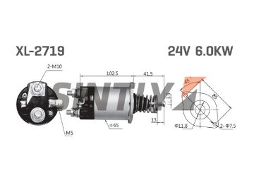 Starter Solenoid Switch NEW-ERA-SS-2719,BOSCH-1 987 AN0 103,Cargo-333019,SSW3019HE,NISSAN-23308 99007