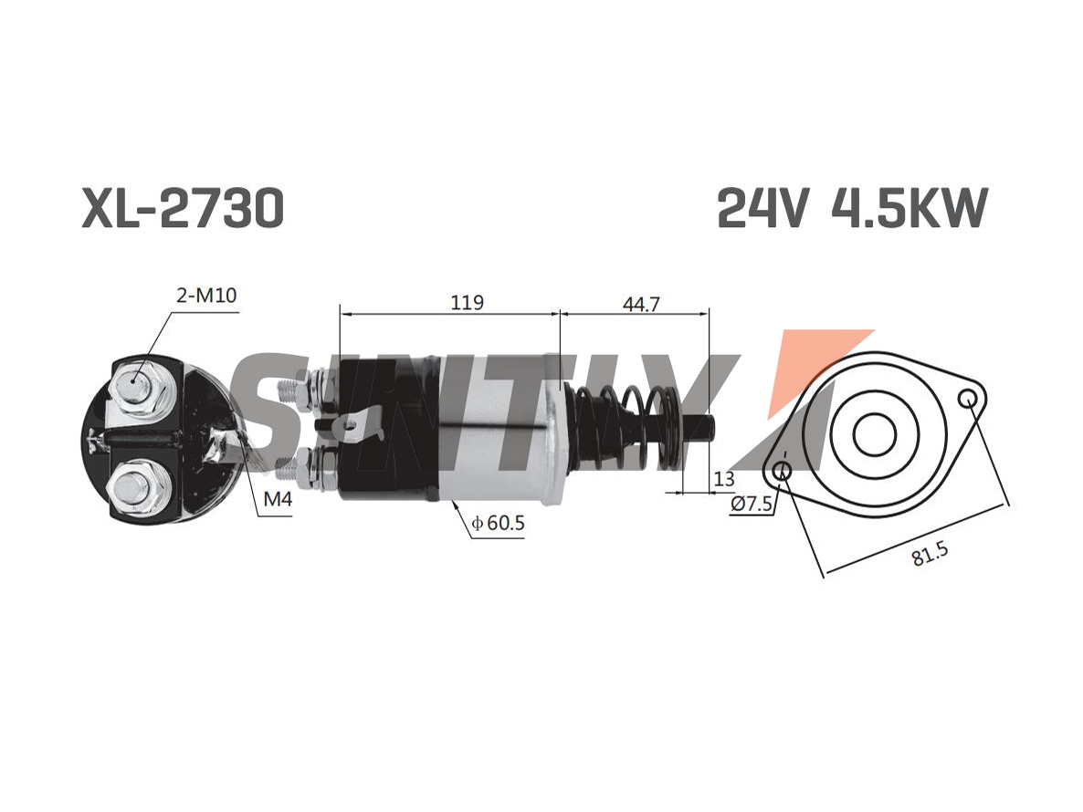 Starter Solenoid Switch NEW-ERA-SS-75,OEM-2511730100