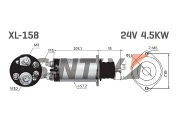 Starter Solenoid Switch NEW ERA-SS158,UNIPOINT-SNLS765,HC-Cargo-132498,ISUZU-5-81151036-0,1811510380,5811510360,NIKKO-0471003110,0-47100-3100,NISSAN-2334399211,WAIglobal-66-8402