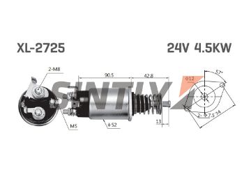 Starter Solenoid Switch Toyota-S281502244,Unipoint-SNLS725,Cargo-234662,Hino-281502120,281502244,281801532