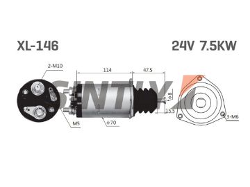 Starter Solenoid Switch UNIPOINT-SNLS741,WAI-7-858,NEW-ERA-SS-146,HC-Cargo-132495,ISUZU-0471002690,1811510080,1811510261,0471003040,1811510471,WAIglobal-66-8400