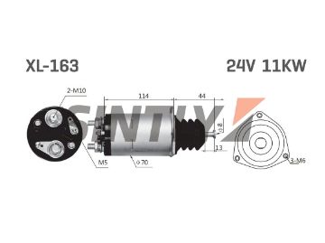 Starter Solenoid Switch Unipoint-SNLS764,Cargo-231734,Nissan-2334399212,Isuzu-1811510730,1811510731,NIKKO-0471003750,0471003900