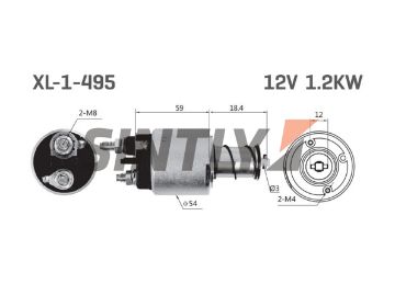 Starter Solenoid Switch XL-1-495