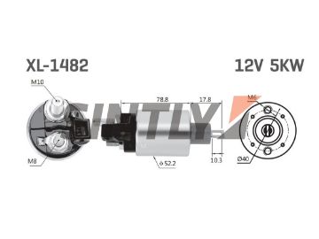 Starter Solenoid Switch ZM 1-482,UNIPOINT-SNLS 3821,BOSCH-F.042.011.165,F 042 011 165,Lucas-35640995,LUCAS INDIEL-35641160