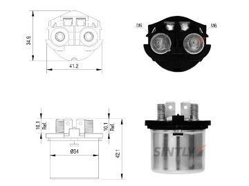 Starter Solenoid Switch ZM-1101,AS-PL-SS9189P,ERA-227027,HONDA-35850-KAS-930,35850-KBB-900,35850-KW1-900,35850-KW1-901