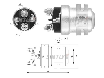 Starter Solenoid Switch ZM-1403,AS-PL-SS9190P