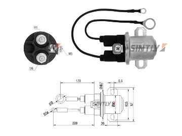 Starter Solenoid Switch ZM-1407,ERA-227043,DELCO-10512096,DELCO REMY-10512096