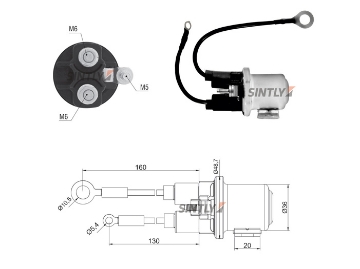 Starter Solenoid Switch ZM-1408,MITSUBISHI-U001T32974,M009T62572ZA,M9T62572ZA,U001T32974,80.890.03,8089003