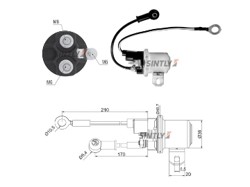 Starter Solenoid Switch ZM-1428,MITSUBISHI-U001T42072,U001T42072