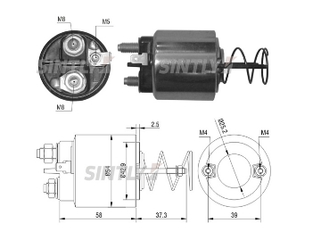 Starter Solenoid Switch ZM-1492,WAI-66-9444,WOODAUTO-SND1295,AS-PL-UD805228(VALEO)SS,ERA-227057,PARIS RHONE-182464