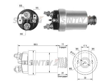 Starter Solenoid Switch ZM-1561,ERA-227069,WOODAUTO-SND1121,AS-PL-UD03039SS,DUCELLIER-607918,608407,682244