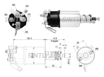 Starter Solenoid Switch ZM-1610,LUCAS-76943,77015,77015A,TOB168,60933080,76943,77015,77015A,TOB 168,TOB 177