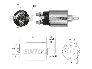 Starter Solenoid Switch ZM-1689,ERA-227094,KRAUF-SSH1689,WOODAUTO-SND13093,YANMAR-119131-77010