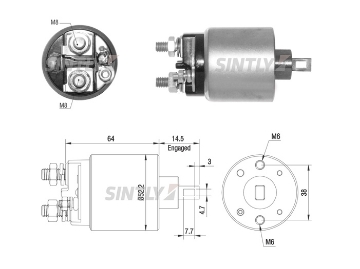 Starter Solenoid Switch ZM-1710,AS-PL-UD16142SS,HITACHI-S114-902A,S114-902B,S114-902C,S114-922