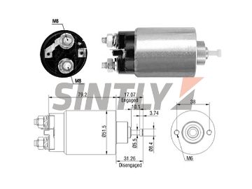 Starter Solenoid Switch ZM-1760,ZM-760,WILSON-60-02-5510,AS-PL-UD14438SS(ZM),ERA-227743,227108,FORD-E9SF-11000-AA