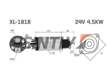 Starter Solenoid Switch ZM-1818,Delco-10515840,DELCO REMY-10515840,8200292,8200064,Mercedes Benz-0011529410