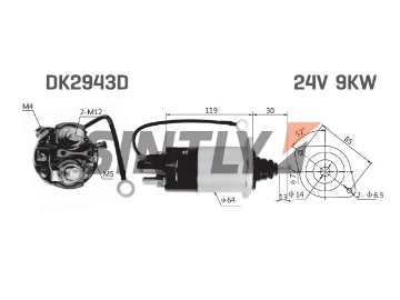 Starter Solenoid Switch ZM-1841,Cargo-235758,UNIPOINT-SNLS773,BOSCH-F.042.010.577,DELCO REMY-10511409,10511799,10511409,KRAUF-SSD5758MH