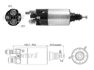 Starter Solenoid Switch ZM-1842,AS-PL-SS5179P,ERA-227979,MITSUBISHI-M373X05671,M373X05671,WAI-66-8321,WOODAUTO-SND12988