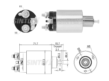 Starter Solenoid Switch ZM-1865,AS-PL-SS1133P,DELCO-110780,DELCO REMY-110780,ERA-227129,KRAUF-SSD1865