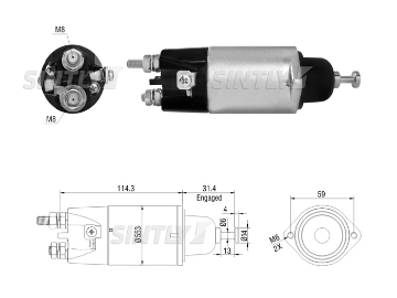 Starter Solenoid Switch ZM-1898,CARGO-234292,ERA-227135,WAI-66-8373,WOODAUTO-SND12375,AS-PL-UD10640SS