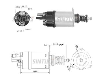 Starter Solenoid Switch ZM-2352,DELCO REMY-1115623,1115695,D917A,OEM-1115623,1115695,D917A