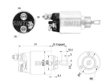 Starter Solenoid Switch ZM-2381,WAI -66-91199,WOODAUTO-BOS2339305033,BOSCH-2.339.305.033,CARGO-237672,ERA-227150,FIAT-77363816