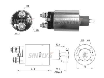 ZM-2485,AS-PL-SS9213P,BOSCH-F042011159,F.042.011.159,ERA-227168,KRAUF-SSP2485,LUCAS INDIEL-35640850,K01247,PRESTOLITE-35640850,K01247,PRESTOLITE INDIEL-35640850,K01247,PSH-054.000.426,