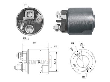 Starter Solenoid Switch ZM-2491,CARGO-234969,ERA-227169,WAI-66-9442,WOODAUTO-SND12951,KRAUF-SSV4969